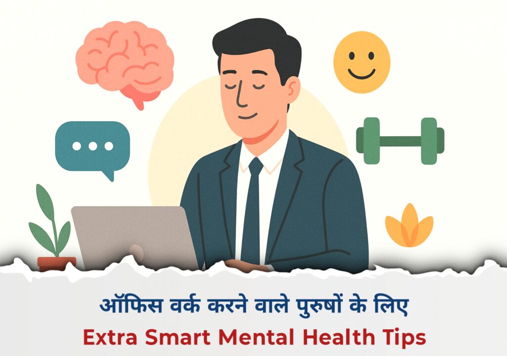 ऑफिस वर्क करने वाले पुरुषों के लिए Extra Smart Mental Health Tips
